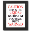 Kids Bathroom - You Have Been Warned Stencil