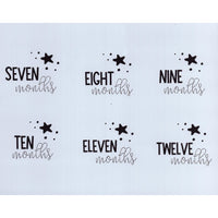 Monthly Milestone Markers 7-12 Months Stencil