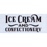 Ice Cream and Confectionery Stencil
