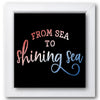 From Sea to Shining Sea Stencil