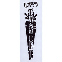 Happy Easter Carrot Stencil