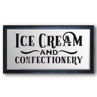 Ice Cream and Confectionery Stencil