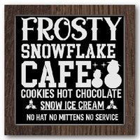 Frosty Snowflake Café Stencil