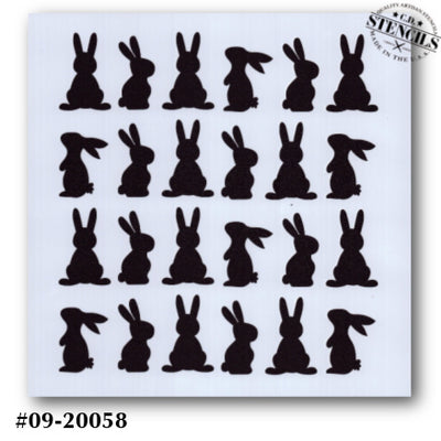 Bunny Background Stencil