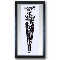 Happy Easter Carrot Stencil