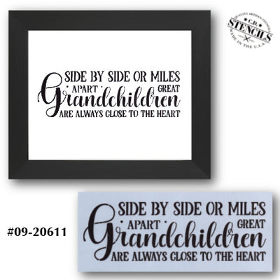 Great Grandchildren are Always Close to the Heart Stencil