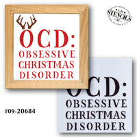 Obsessive Christmas Disorder Stencil