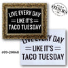 Taco Tuesday Stencil