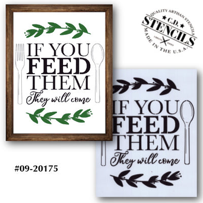 If You Feed Them Stencil