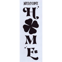 Welcome Home Clover Stencil