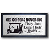 Old Golfers Never Die Stencil