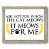 The Cat Meows Stencil