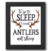 Count Antlers Not Sheep Stencil