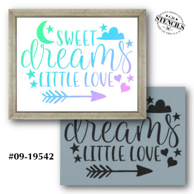 Sweet Dreams Little One Stencil