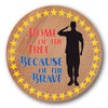 Home of the Free Stencil