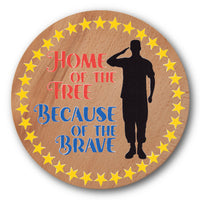 Home of the Free Stencil