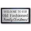 Old Fashioned Family Christmas Stencil