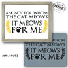 The Cat Meows Stencil