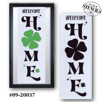 Welcome Home Clover Stencil