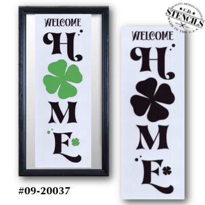 Welcome Home Clover Stencil