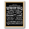 Funny Bathroom Rules Stencil