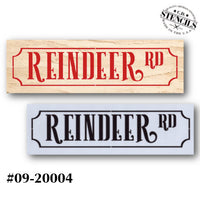 Reindeer Road Street Sign E-Pattern by Chris Haughey