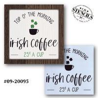 Irish Coffee Stencil