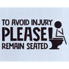 To Avoid Injury Stencil