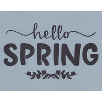 Hello Spring Swag Stencil