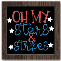 Oh My Stars and Stripes Stencil