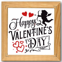 Happy Valentine's Day Cupid Stencil
