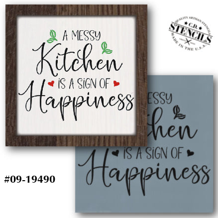 A Messy Kitchen Stencil