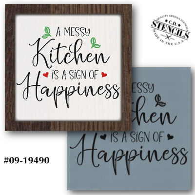 A Messy Kitchen Stencil