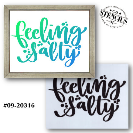 Feeling Salty Stencil
