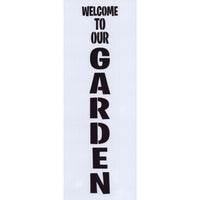 Welcome to Our Garden Vertical Stencil