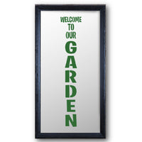 Welcome to Our Garden Vertical Stencil