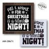 All I Want for Christmas is a Silent Night Stencil