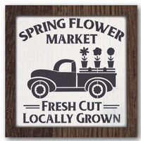 Spring Flower Market Stencil