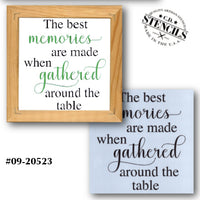 Gathered Around the Table Stencil