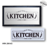 Self Serve Kitchen Stencil