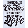 Cookies Made with Love Stencil