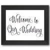Welcome to Our Wedding Script Stencil