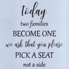 Pick a Seat Not a Side Stencil