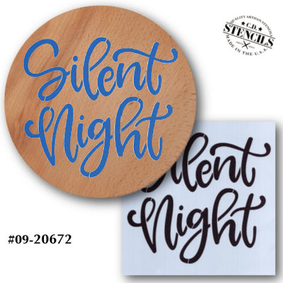 Silent Night Large Stencil
