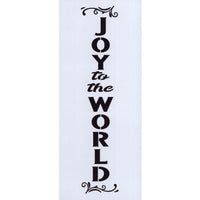 Joy to the World Skinny Stencil