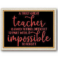 A Truly Great Teacher Stencil