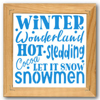 Winter Wonderland Subway Stencil