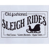 Old Fashioned Sleigh Rides Stencil