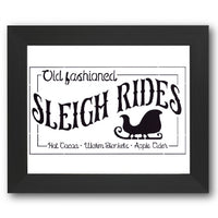 Old Fashioned Sleigh Rides Stencil