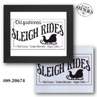 Old Fashioned Sleigh Rides Stencil